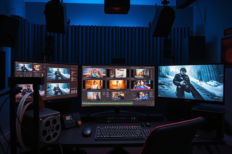 Film editing workstation